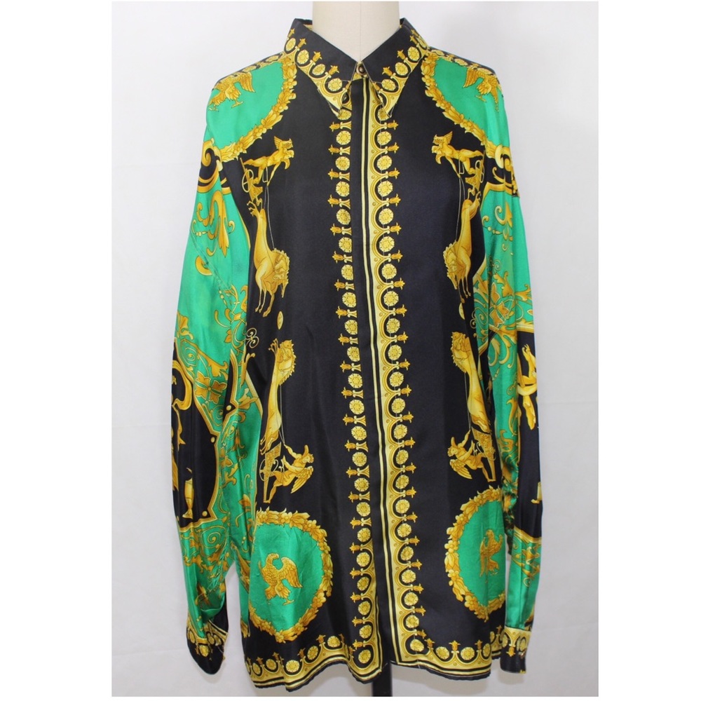 Vintage Versace Classic V2 Silk Shirt Greek